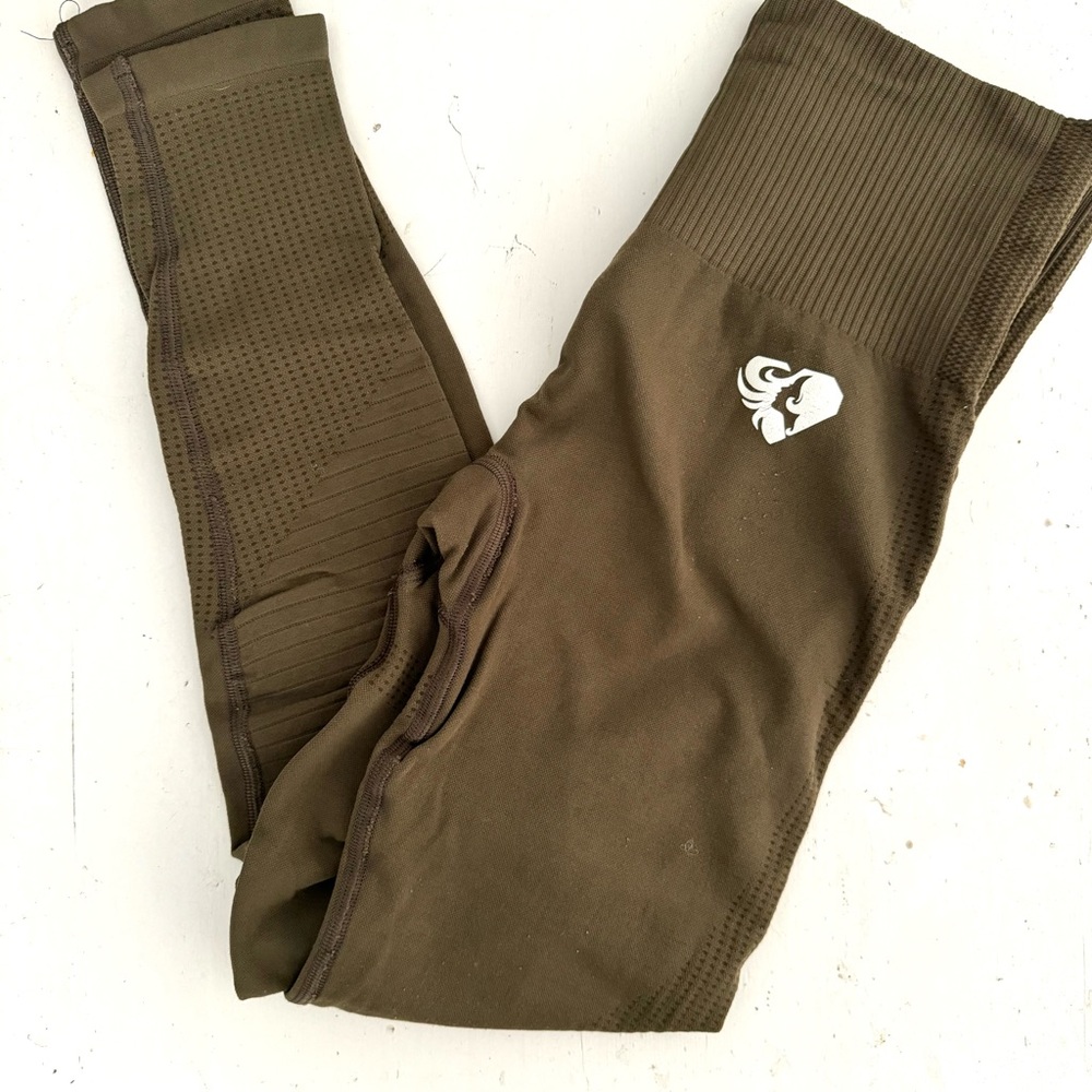 Women’s Best Power Seamless Leggings - Khaki - Small